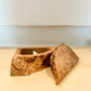 1980s Michael Elkan Studio Signed Birdseye Maple Burlwood Box