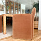 1980s Sculptural Caramel Mohair Dining Chairs - set of 6