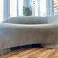 Kagan Style Cloud Sofa Newly Upholstered in Sage Velvet