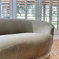 Kagan Style Cloud Sofa Newly Upholstered in Sage Velvet