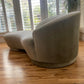 Kagan Style Cloud Sofa Newly Upholstered in Sage Velvet