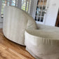 Kagan Style Cloud Sofa Newly Upholstered in Sage Velvet